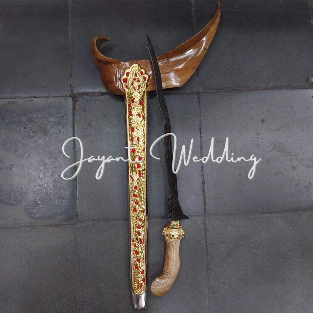 Keris Ladrang Jogja Nogo Ireng Dan Kuning / Keris Jogja / Aksesoris Manten Termurah Ready Terbaik