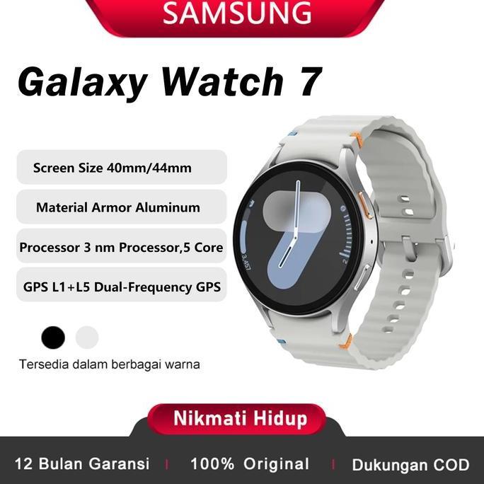 Samsung Galaxy Watch 7 44MM SmartWatch Jam Tangan Wanita Jam Tangan Pria Bluetooth Waterproof Watch 