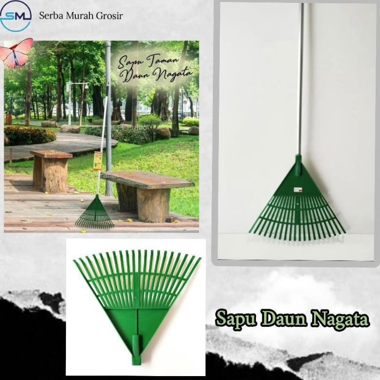 Sapu garuk taman sapu plastik sapu daun besar sapu cakar/garden broom/sapu daun nagata 214