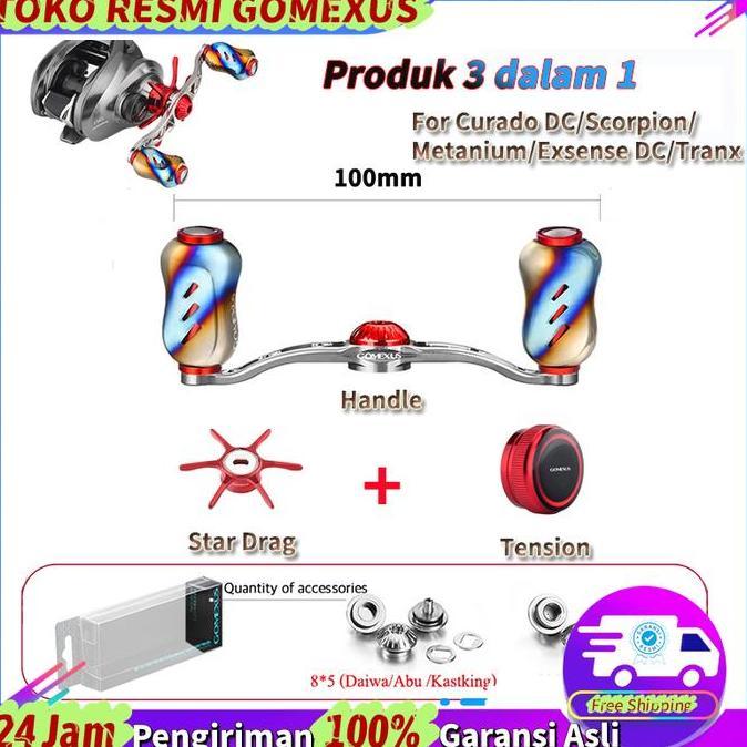 Promo Gomexus Bdh 90/100Mm Handle Reel Bc Titanium Casting Reel Handle For Daiwa Shimano Curado Abu 