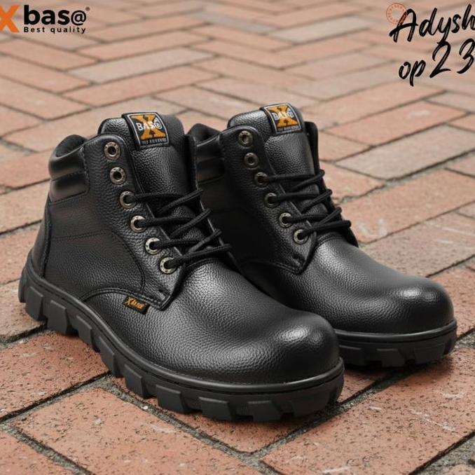 sepatu safety boots xbas@  sepatu spbu safety kitchen Besi High Kerja Shoes