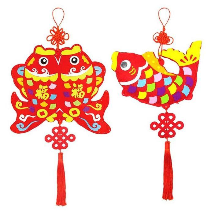 Best Seller DIY Imlek Gantungan DIY Mainan Edukasi Anak Hiasan Imlek Chinese New Year DIY Prakarya B