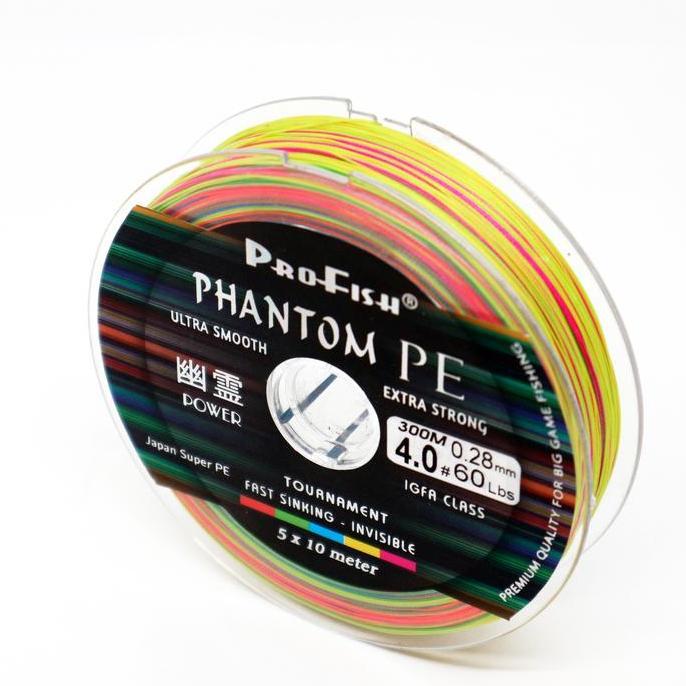 Falcon Senar Pancing PE X8 Profish PHANTHOM 300 Meter Super Kuat Micro HD Coated Tahan Air & Gesekan
