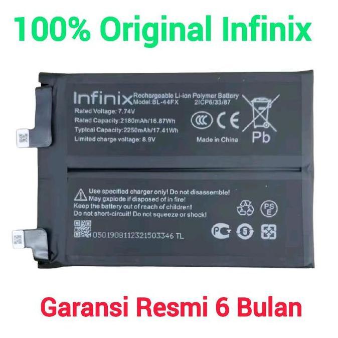 INFINIX Battery Baterai Batere infinix Note12 Vip Note 12 VIP X672 BL44FX BL-44FX Original 100%