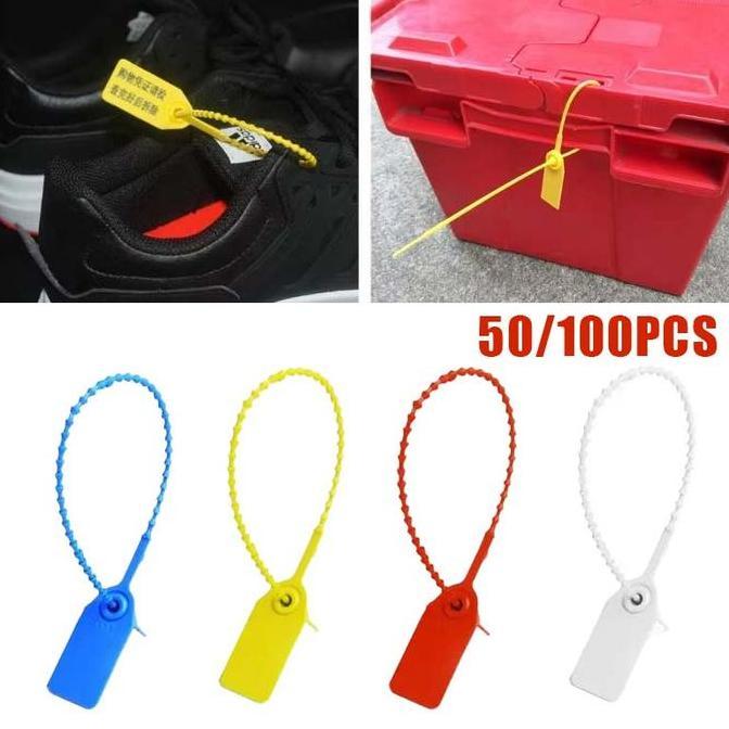TSE 50pcs Segel Plastik Security Security Seal Segel Apar Plastik