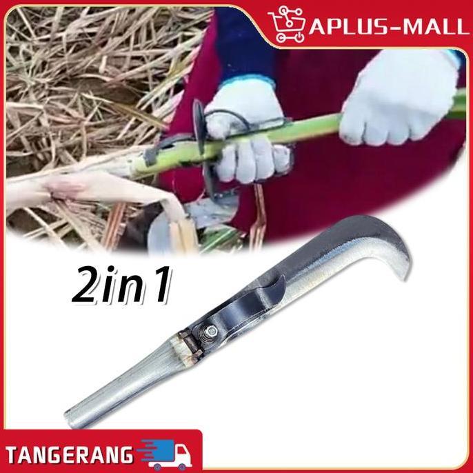 TSE Pisau Tebu Baja Tempa Manual Sangat Tajam & Awet Alat Kupas Daun Tebu Tebal High Quality Parang 