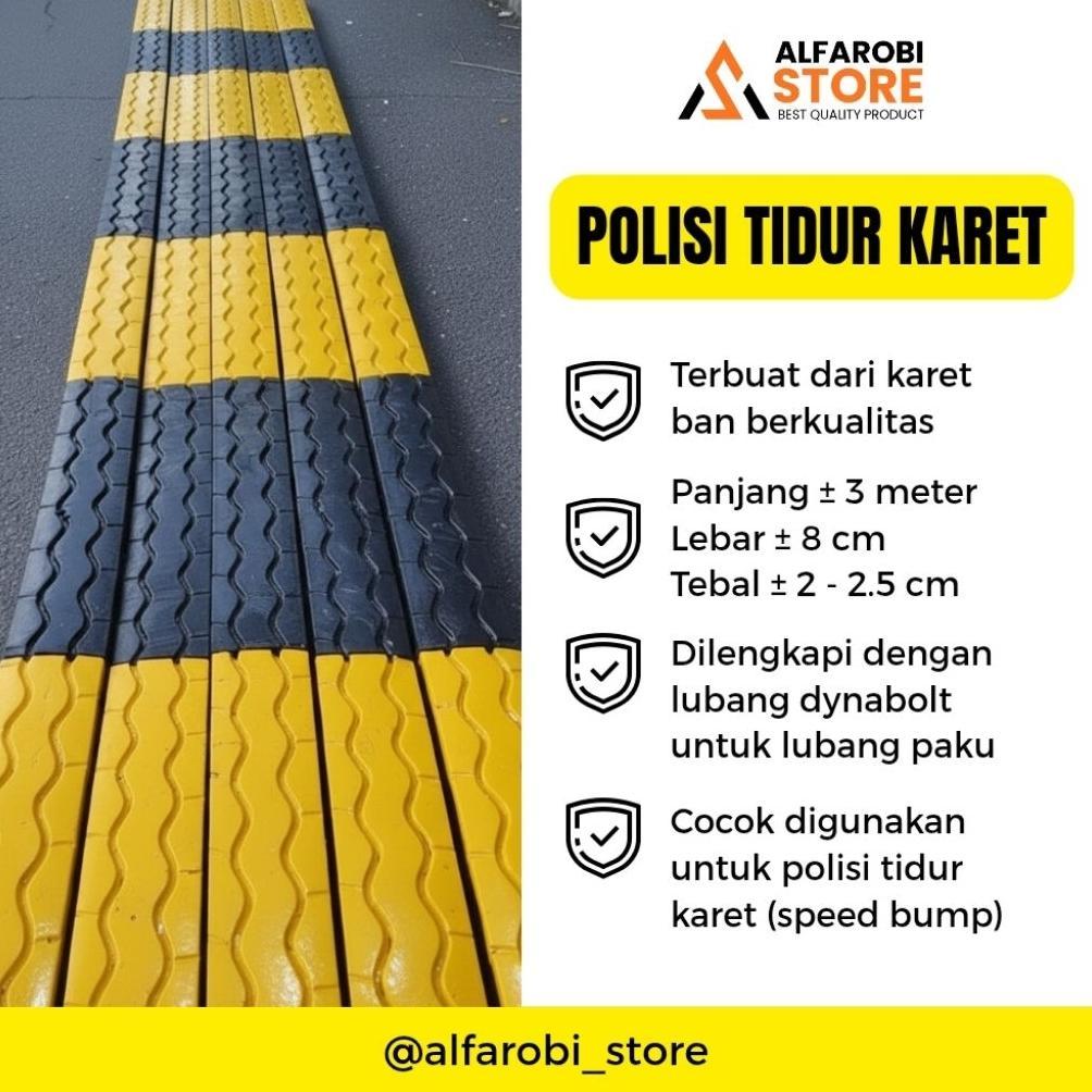 POLISI TIDUR KARET BAN 3 METER (SPEED BUMP)