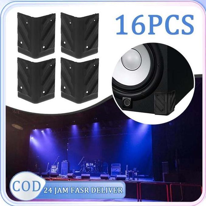 ADX 16pcs Siku Sudut Box Speaker Siku Box Speaker Besar Siku Box Speaker Plastik