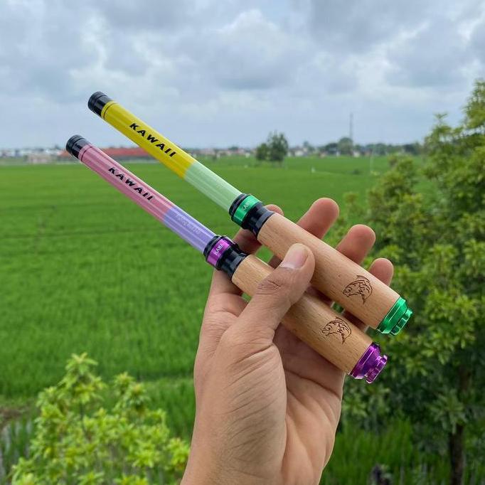 Joran Tegek Micro Fishing Rod Ruas 22cm High Carbon Ringan dan Lentur