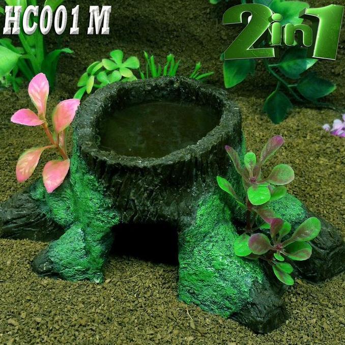 [ZGR] HC001M HIDEOUT HIDING CAVE GOA TEMPAT SEMBUNYI HEWAN REPTILE GECKO TOKEK LEOPARD GEKO AFT WHEE