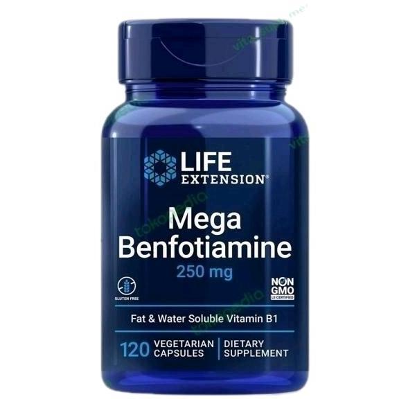 Life Extension Mega Benfotiamine 250 mg 120 Capsules