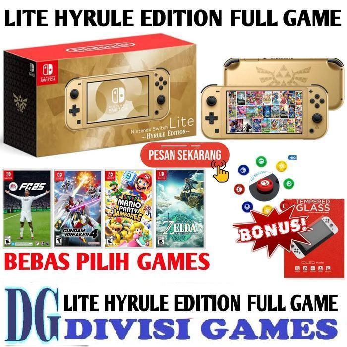 NINTENDO SWITCH LITE YELLOW CONSOLE SWITCH LITE BONUS GAME ORIGINAL DAN TERPERCAYA