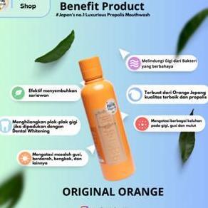 Mounth- Pieras Propolinse Orange Mouthsh Obat Kumur Jeruk Bau Gusi Propolis Membersihkan Karang