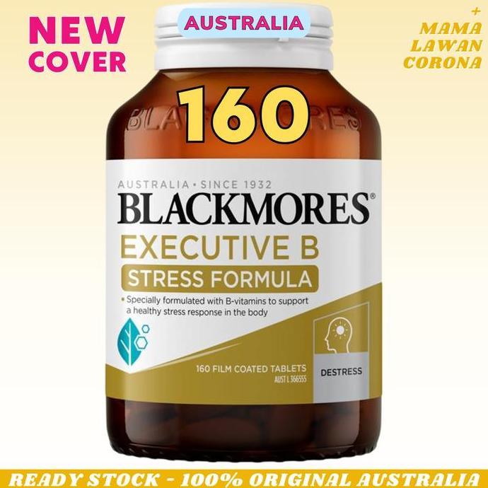 BLACKMORES Executive B Stress Formula 160 Tablets Vitamin Mega B Complex B 12 B12 75 Tablet