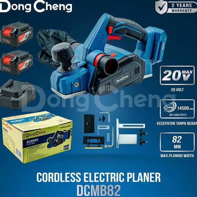 Mesin Serut Kayu Baterai Dongcheng DCMB82 BM Cordless Planer Brushless