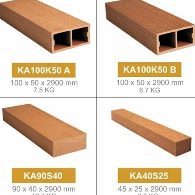 PROMO!!! Kisi kisi WPC / partisi WPC kayu asri KA40S25 KA50K50 KA80K40 KA100K50A KA100K50B KA60K30 K