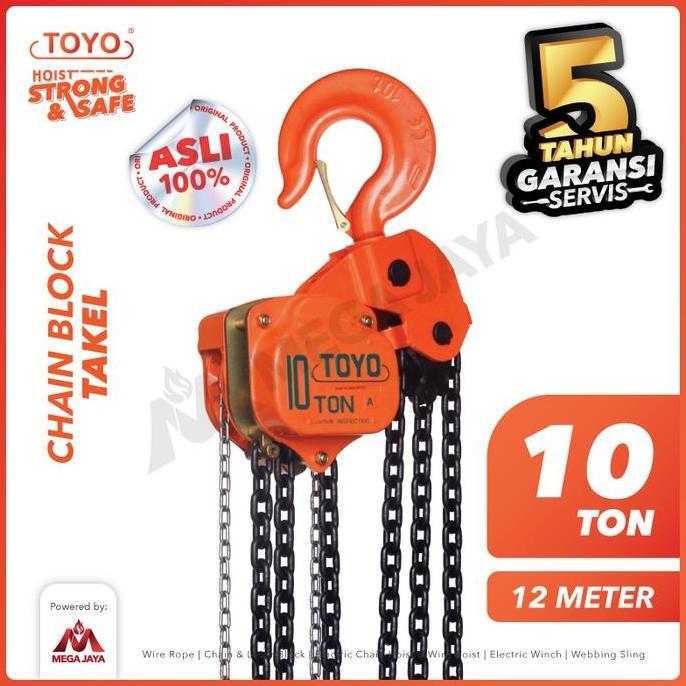 Chain Block / Takel 10 Ton x 12 Meter TOYO