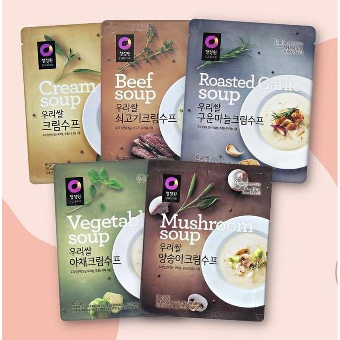 Pime- Daesang Cream Soup Beef Garlic Mushroom Vegetable Chung Jung One