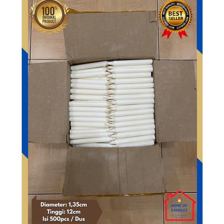 Lilin Doa Devosi Gua Maria 500Pcs / Lilin Peribadatan Gereja Kemasan 1 Dus