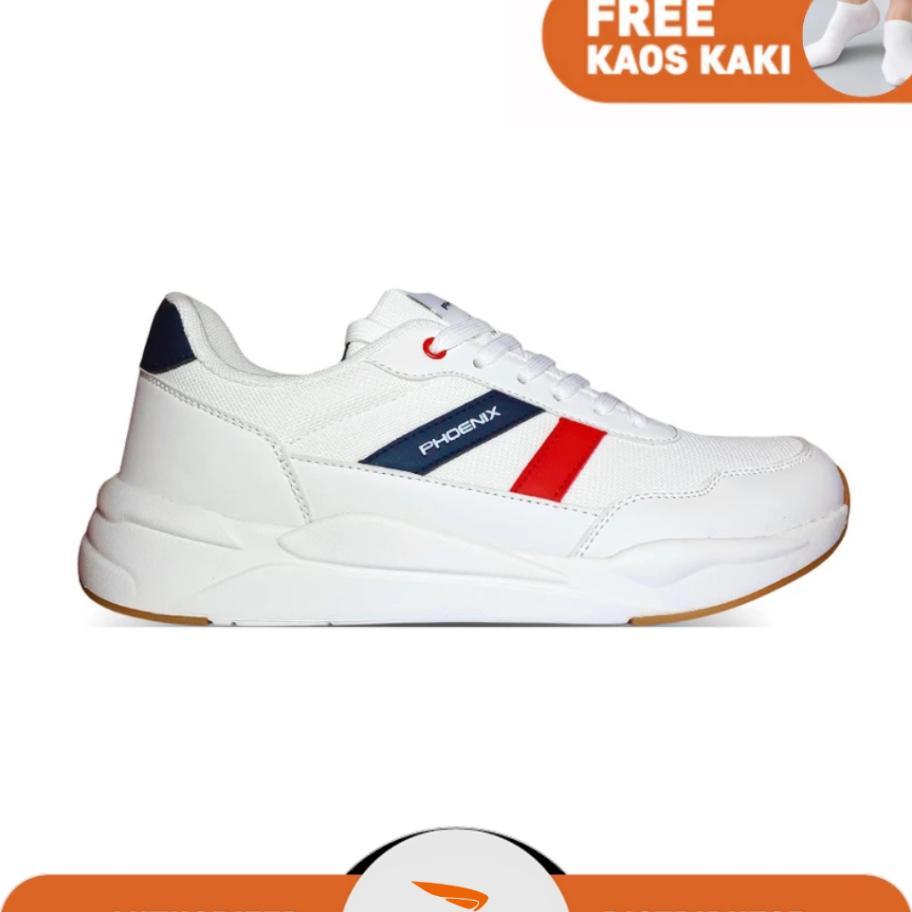 Phoenix Hikaru Sepatu Training Pria - White/Navy