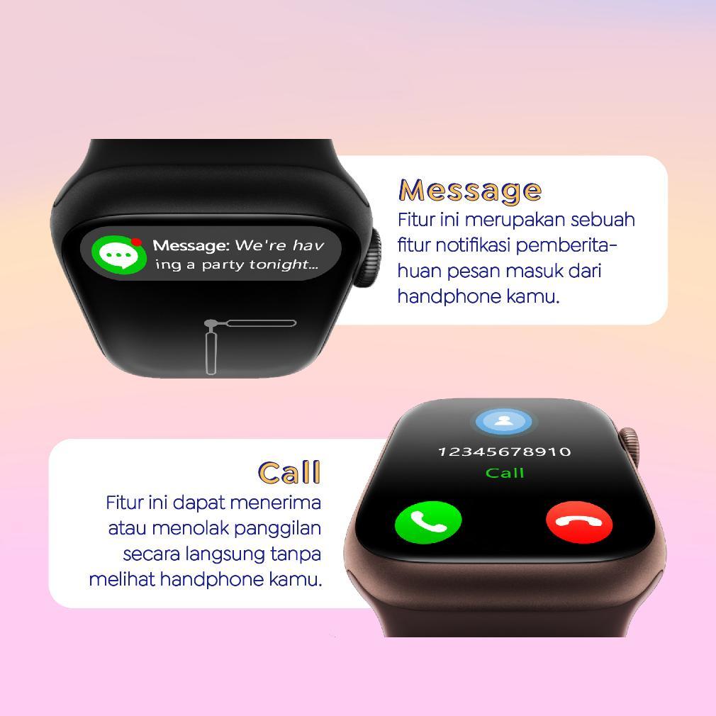 Cuci Gudang [Bisa Cod] Original Lds Smartwatch Ace-10 Mini 2.0Inci Layar Sentuh 45Mm Layar Penuh Jam