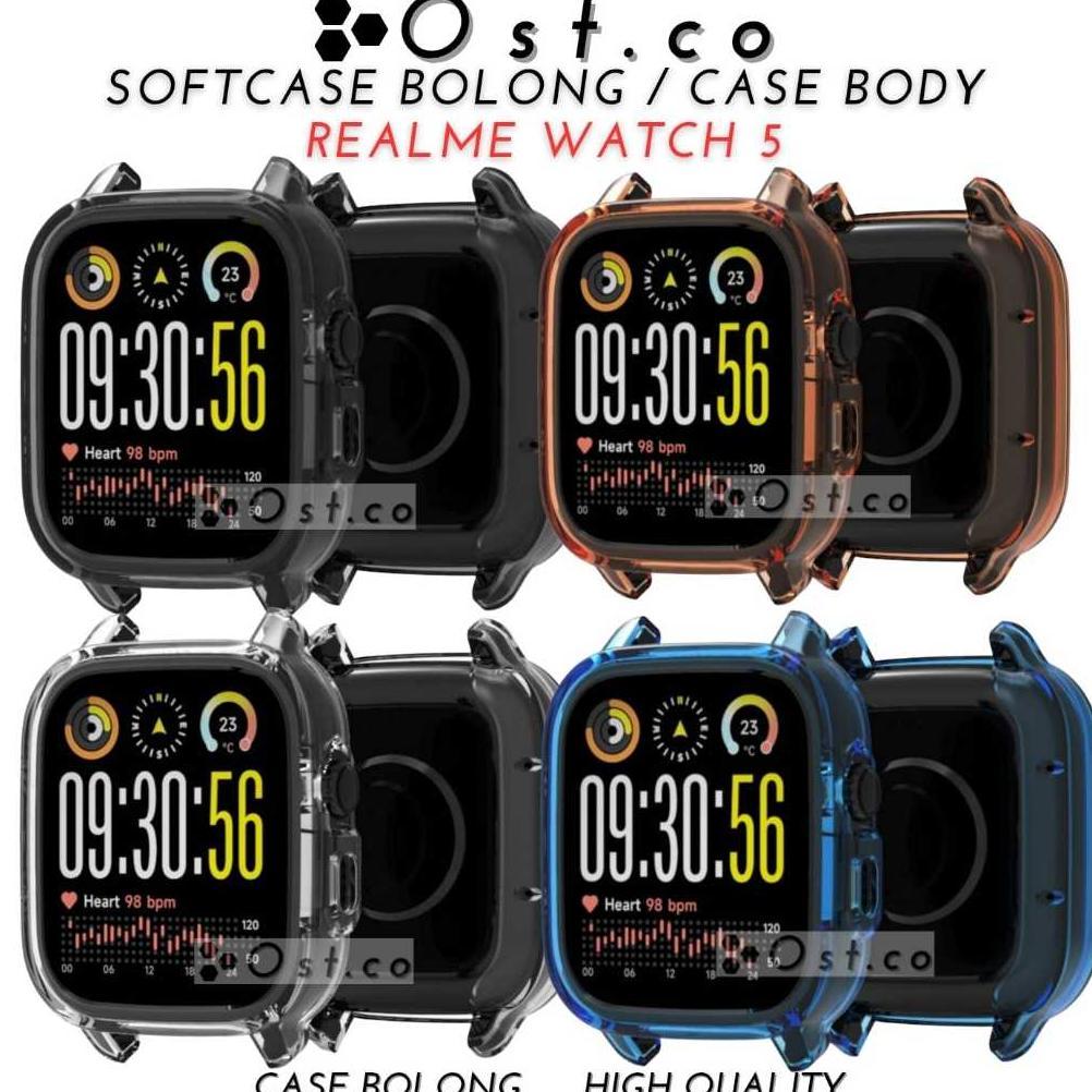 NEW Bumper Case Realme Watch 5 Softcase BOLONG  Realme Watch 5 Case Anti Gores