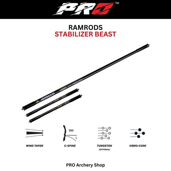 STABILIZER RAMRODS BEAST STABILIZER PANAHAN STABILIZER BEAST COMPOUND BOW ALAT PANAHAN