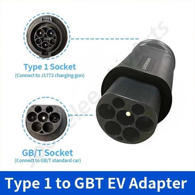 Adapter EV Charger Type 1 Adaptor ke GBT Wuling Air EV Type 2 Ioniq 5