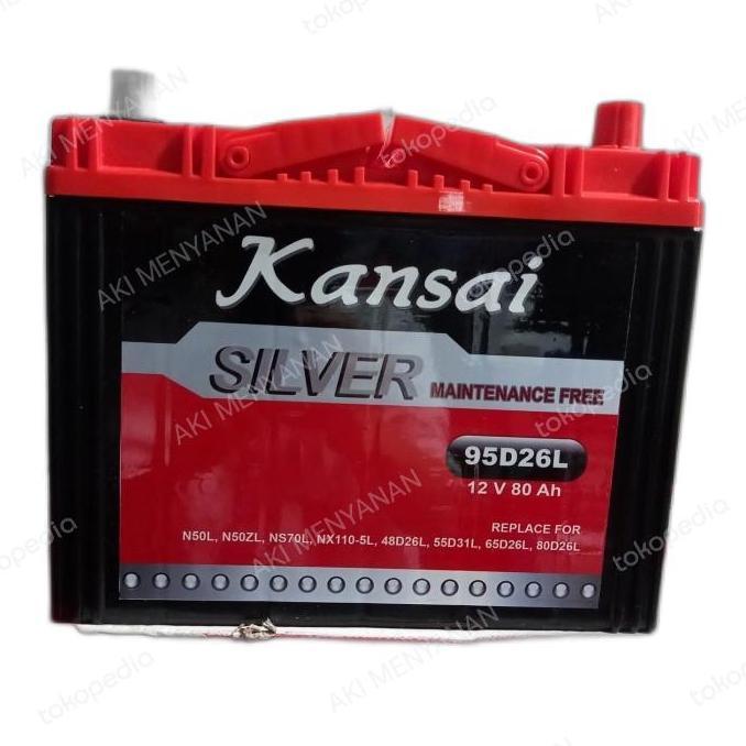 AKI KANSAI JAPAN SILVER Technology 95D26L / 95D26R persamaan 80D26 R / 80D26L TOYOTA INOVA FORTUNER