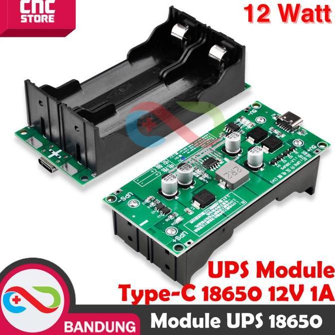 Ups Module 18650 12V 1A Type-C Charge Discharging