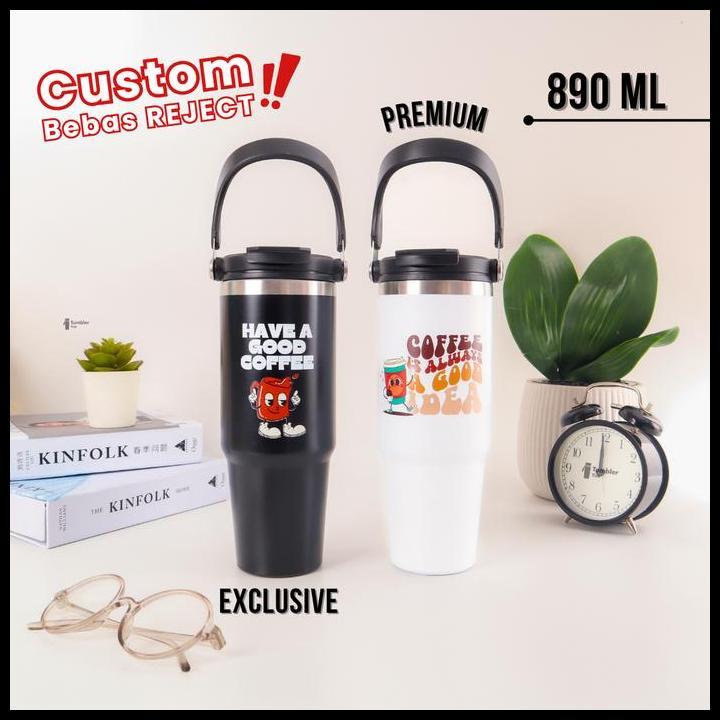 Good Quality Tumbler Custom Tyeso Stainless 890Ml 600Ml Termos Botol Minum Kopi Tahan Panas & Dingin