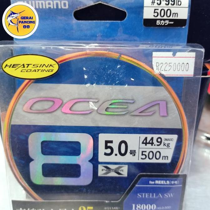Best Seller SENAR SHIMANO OCEA 8 PE 5/500M Berkualitas 100% original