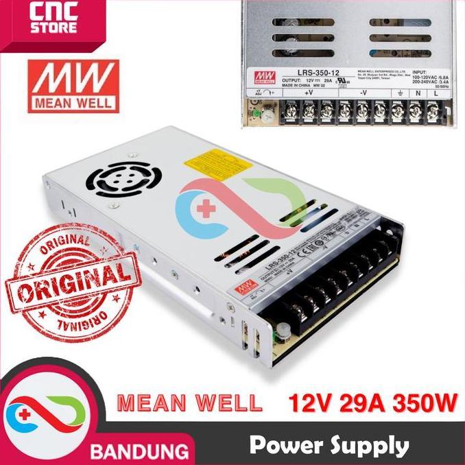 Power Supply Mean Well Lrs Series Lrs-350-12 12V 29A 350W / 24V 6.5A 150W / 24V 14.6A 350W / 5V 10A 