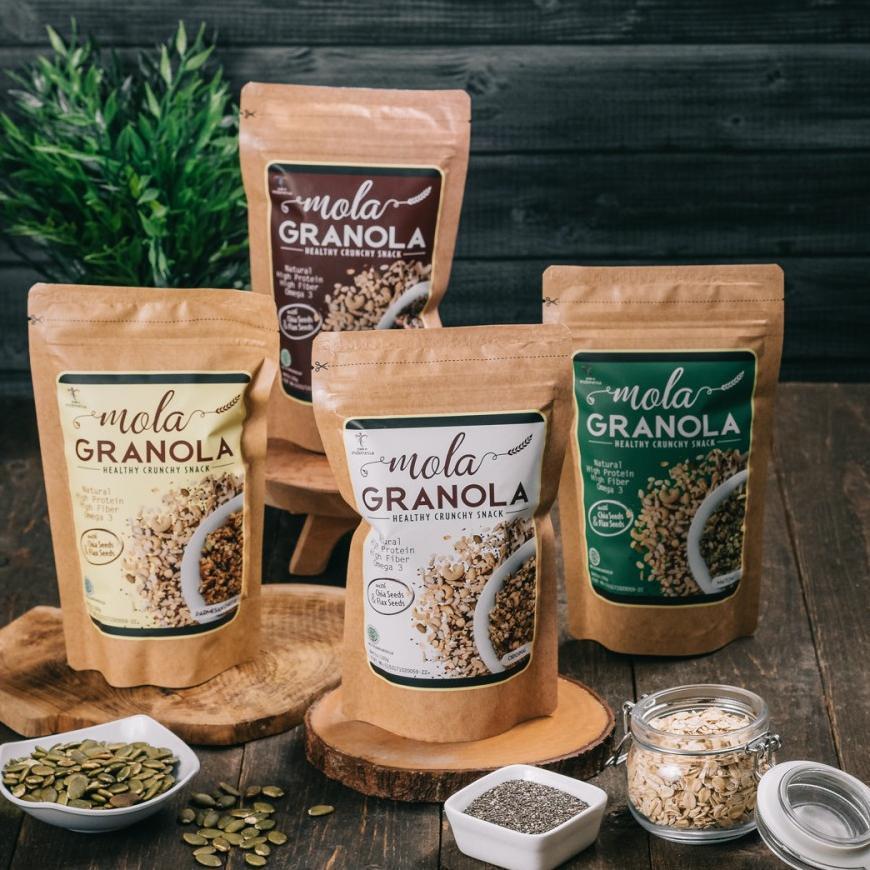 Mola Granola Cemilan Sehat Enak Cocok Untuk Diet