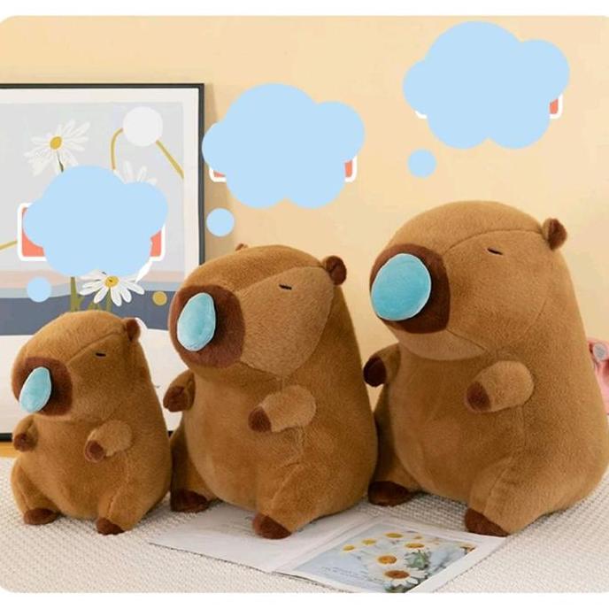 Boneka capybara baker capybara tukang roti Boneka Capybara Ingus BS