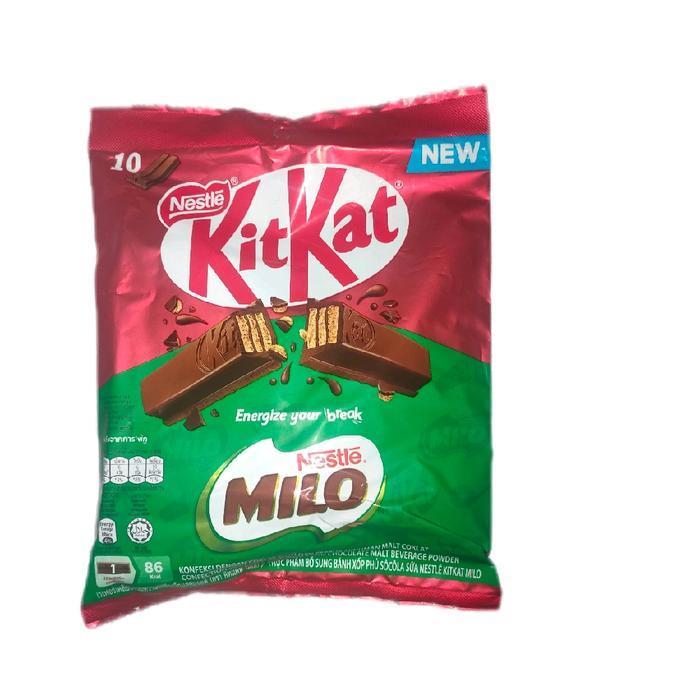 Nestle Milo Kitkat Wafer Coklat Original Thailand 10Pcs - Snack
