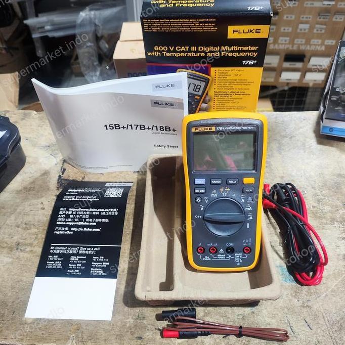 Promo Digital Multi tester Fluke 17B+ Avo Meter Digital 17 B Diskon