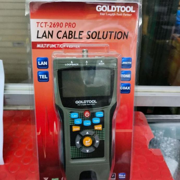 Promo Goldtool TCT-2690Pro Digital Lan Cable Tester Diskon