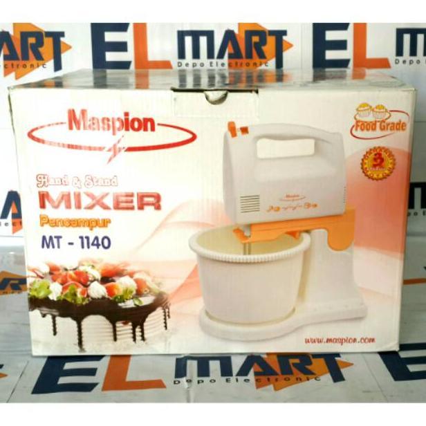 Maspion hand & stand mixer MT 1140 MT1140  maspion mixer com