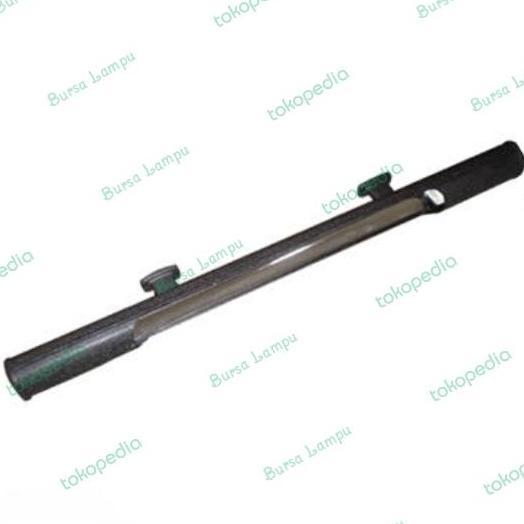 BEBAS ONGKIR - Kap Lampu TL Bambu Hitam Panjang 157cm