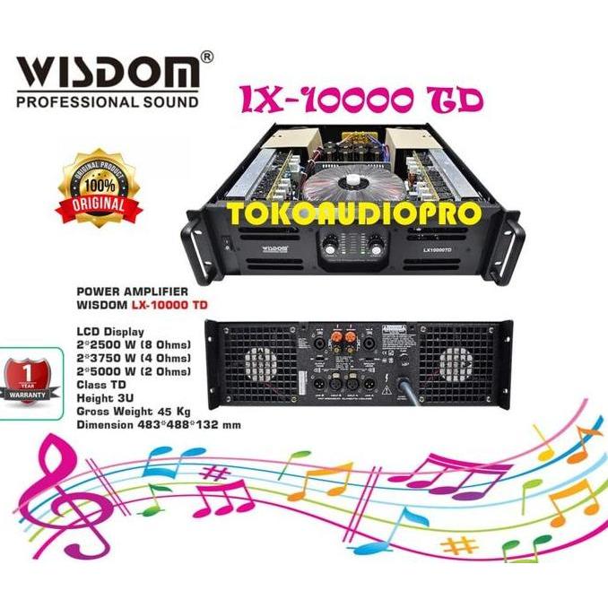 Wisdom LX-10000TD Professional Power Amplifier Wisdom LX10000TD