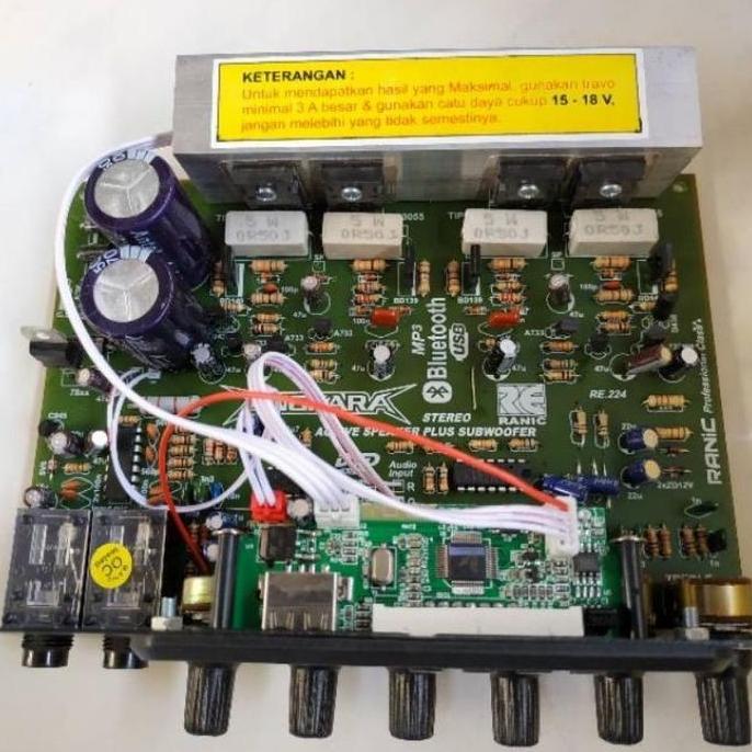Kit Power Amplifier Speaker Aktif plus Mp3 Player Bloetooth ANKARA