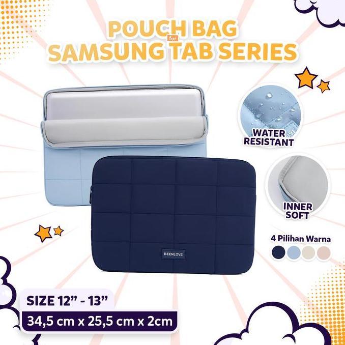 TERMURAH - Sleeve Puffy untuk Samsung Galaxy Tab S10 S9 S8 S7 Plus Ultra FE Tas Pouch Hand Bag Water