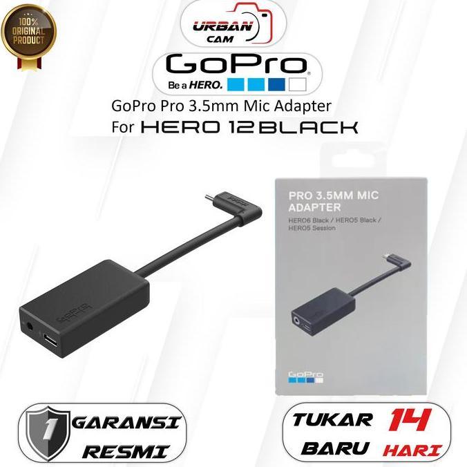 TERBARU - GoPro 3.5mm Mic Adapter for Gopro Hero 12 13 / GoPro Mic Adapter