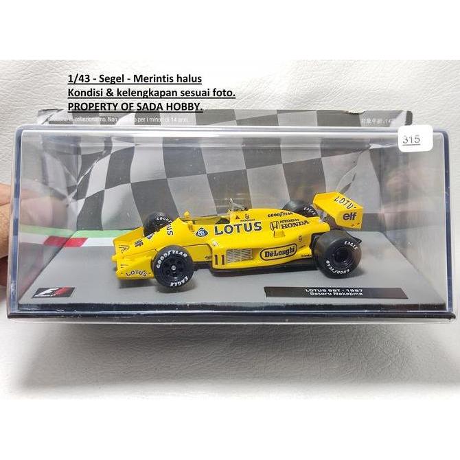 DIECAST ALTAYA 1/43 FORMULA ONE F1 LOTUS 99T SATORU NAKAJIMA 1987 GP SEGEL MIX99