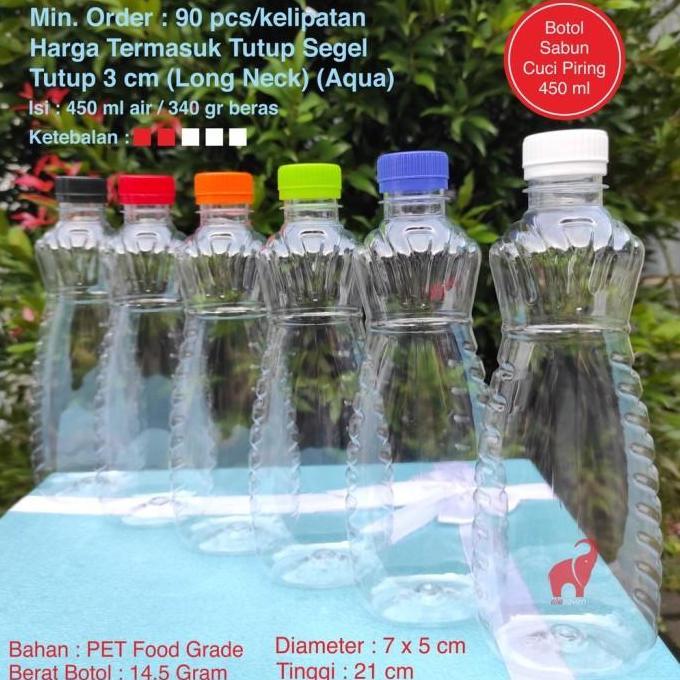 TERBARU - Isi 100 Pcs Botol Sabun Cuci Piring 450 ml / Botol Cupir / Botol Plastik Sunlight