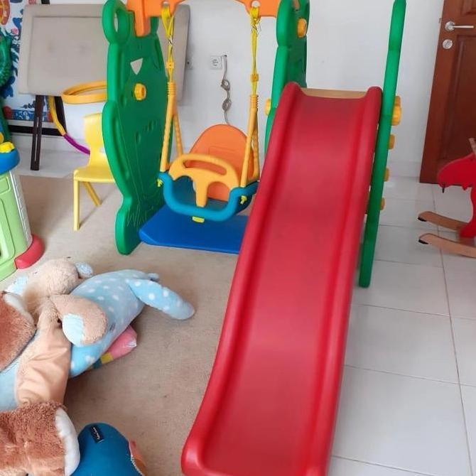 Jual Ayunan Perosotan Eduplay Frog Swing and Slide Bekas Preloved