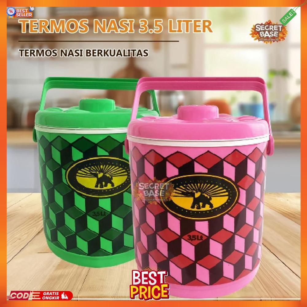 TERMOS NASI 3,5 LITER - Termos Es Batu Tahan Lama / Rice Bucket / Tempat Nasi 3,5L