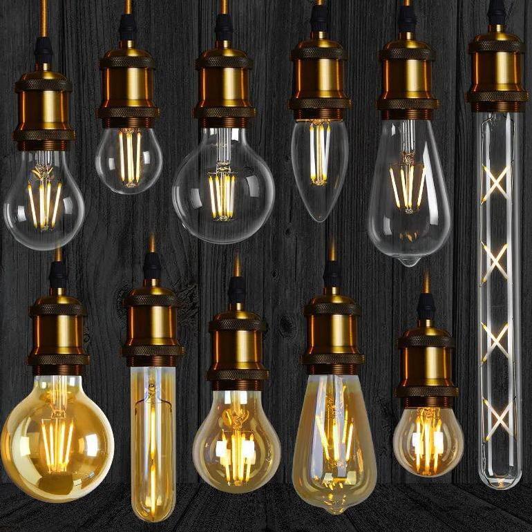 Promo Baru Lampu Filamen Led Edison 4W Bohlam Cafe St64 4W Led Filamen St64 G80 4W G95 4W Lampu Fila