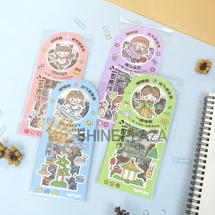 Bestseller- Namei Costume Change Diary Deco Stickers - Stiker Lucu